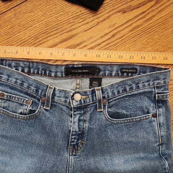 Vintage Calvin Klein Low Rise Bootcut Jeans Women's Size 10 - Picture 12 of 12